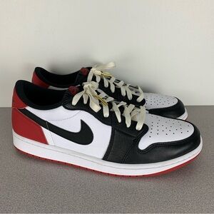 Jordan Sneakers Black White Red